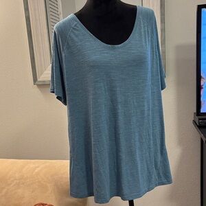 Terra & Sky Teal Short Sleeve Top